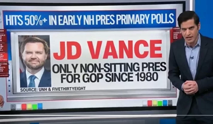 CNN Data Analyst Blown Away by JD Vance’s Early Lead in 2028 Republican Primary (VIDEO)