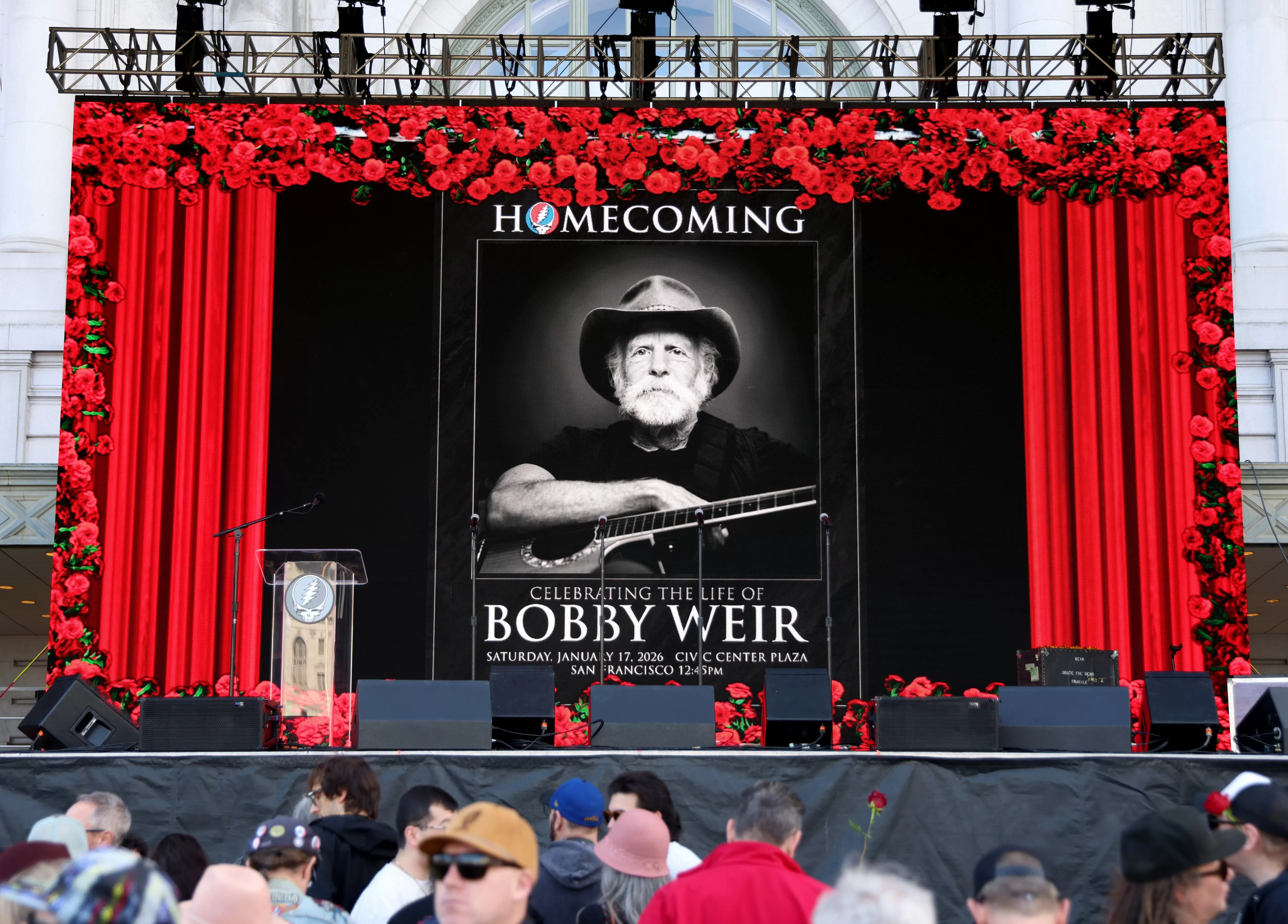 Photos: Highlights of Grateful Dead’s Bobby Weir’s memorial in San Francisco
