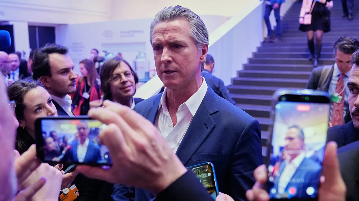Newsom denied entry to USA House at Davos forum