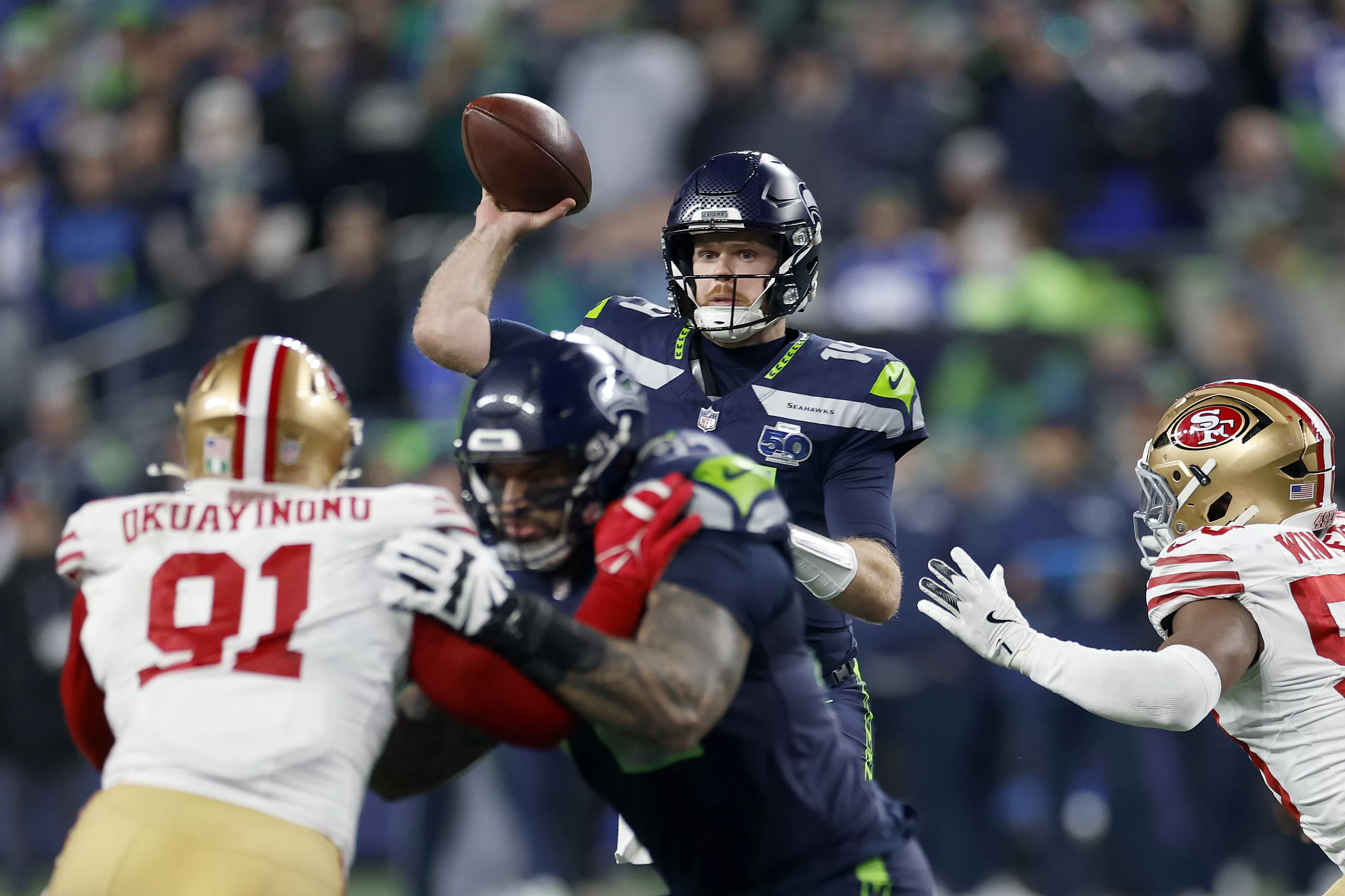 Seahawks’ Sam Darnold will be in familiar territory in 49ers’ locker room