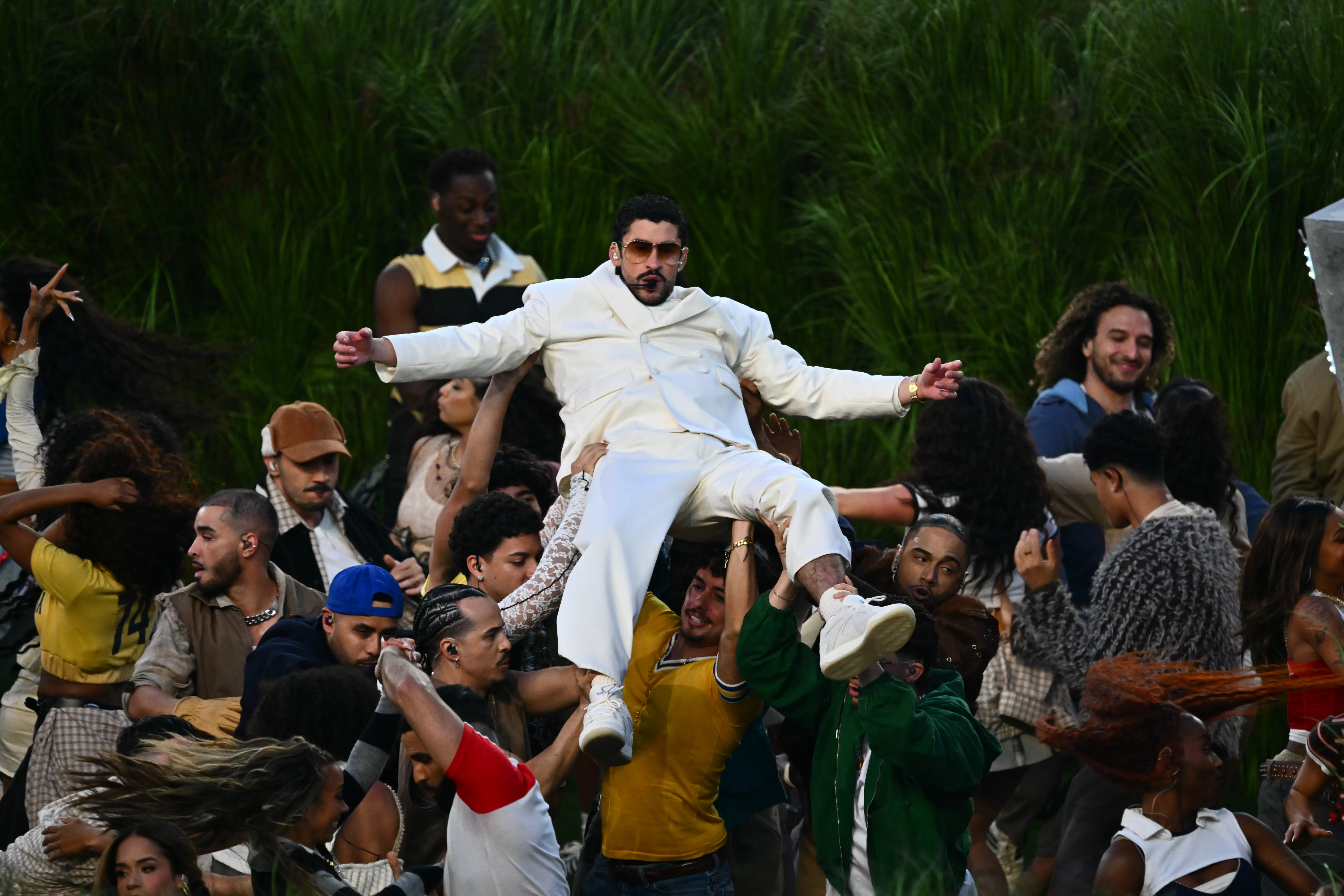 Photos: Bad Bunny’s joyful, colorful performance at the Super Bowl LX Halftime Show