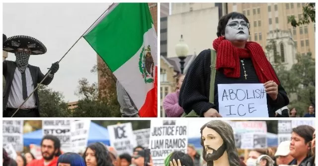 Hundreds of Protesters, Student Walkouts Occupy Downtown San Antonio to Demand Abolishing ICE