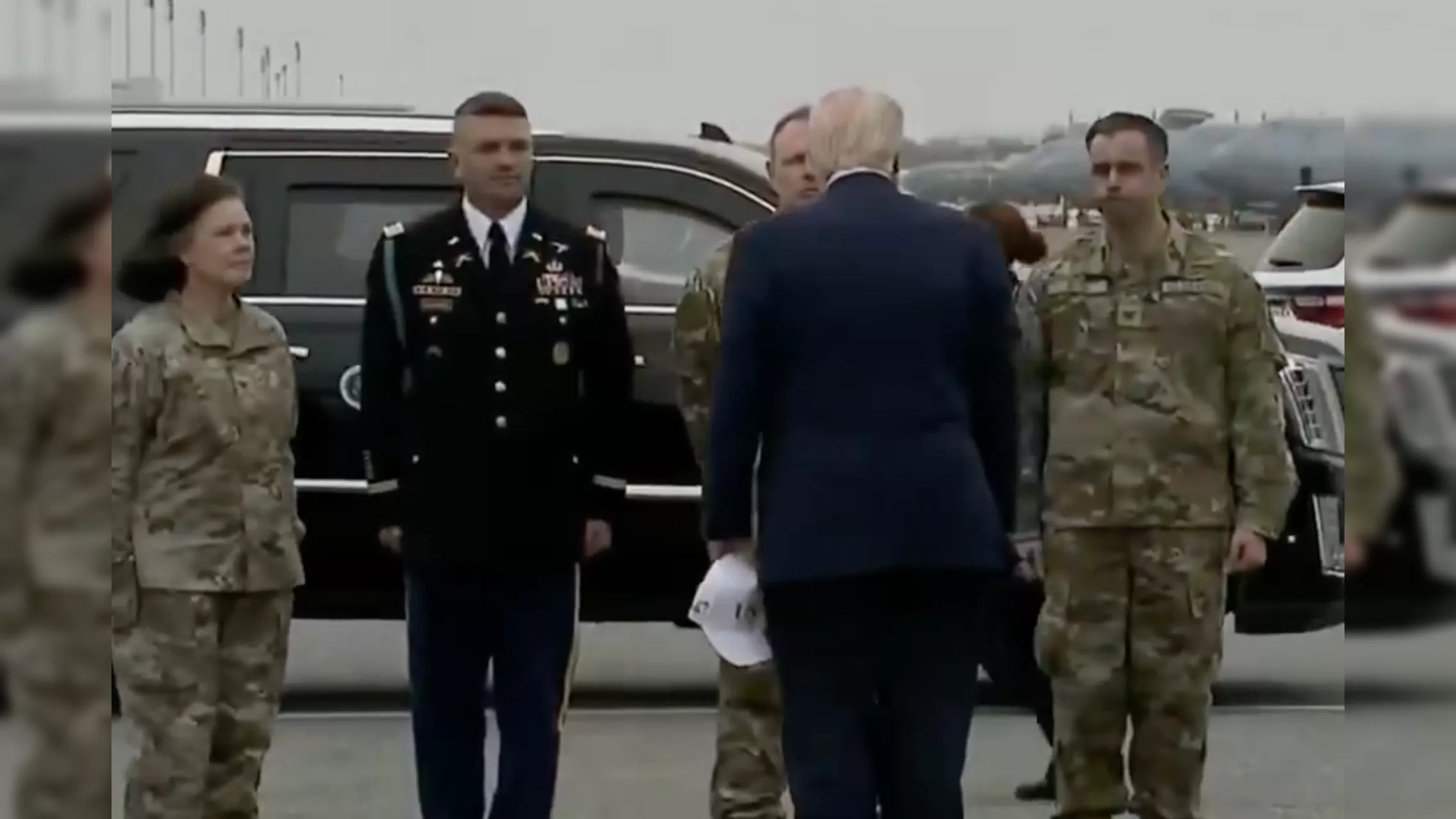 President Trump Arrives at Dover to Attend Dignified Transfer of Six U.S. Service Members Killed in Iranian Drone Strike (Video)