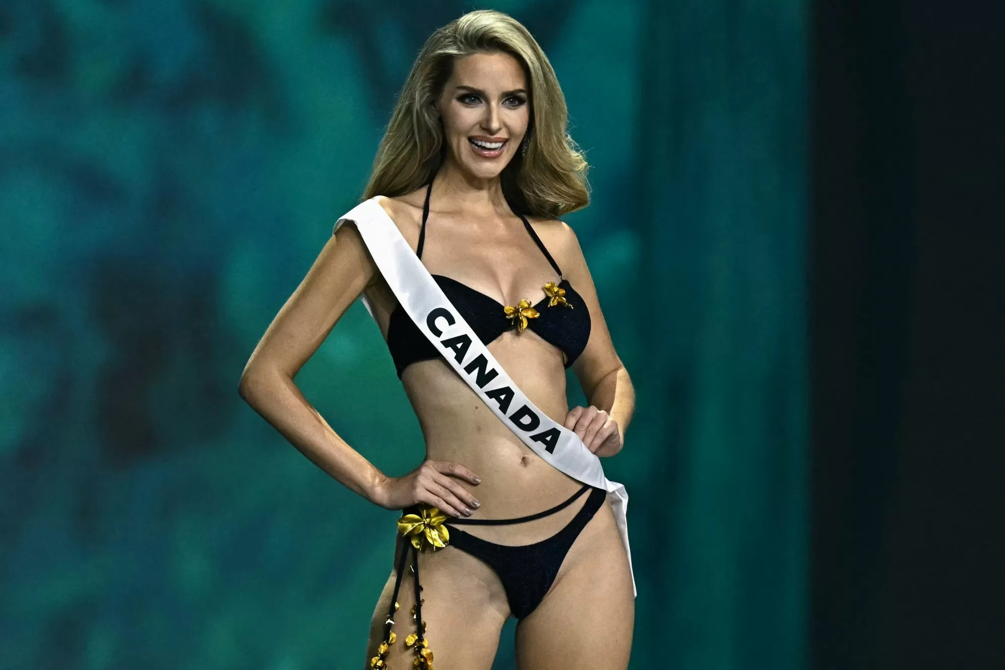 Miss Universe Canada secretly competed in swimsuit contest 4 months pregnant