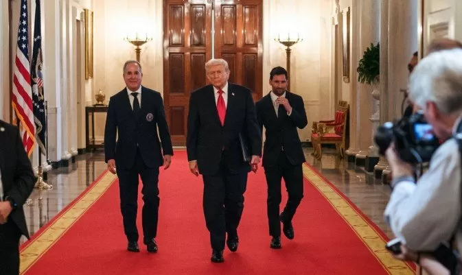 Football Legend Lionel Messi Follows Ronaldo and Meets with President Donald Trump in the White House