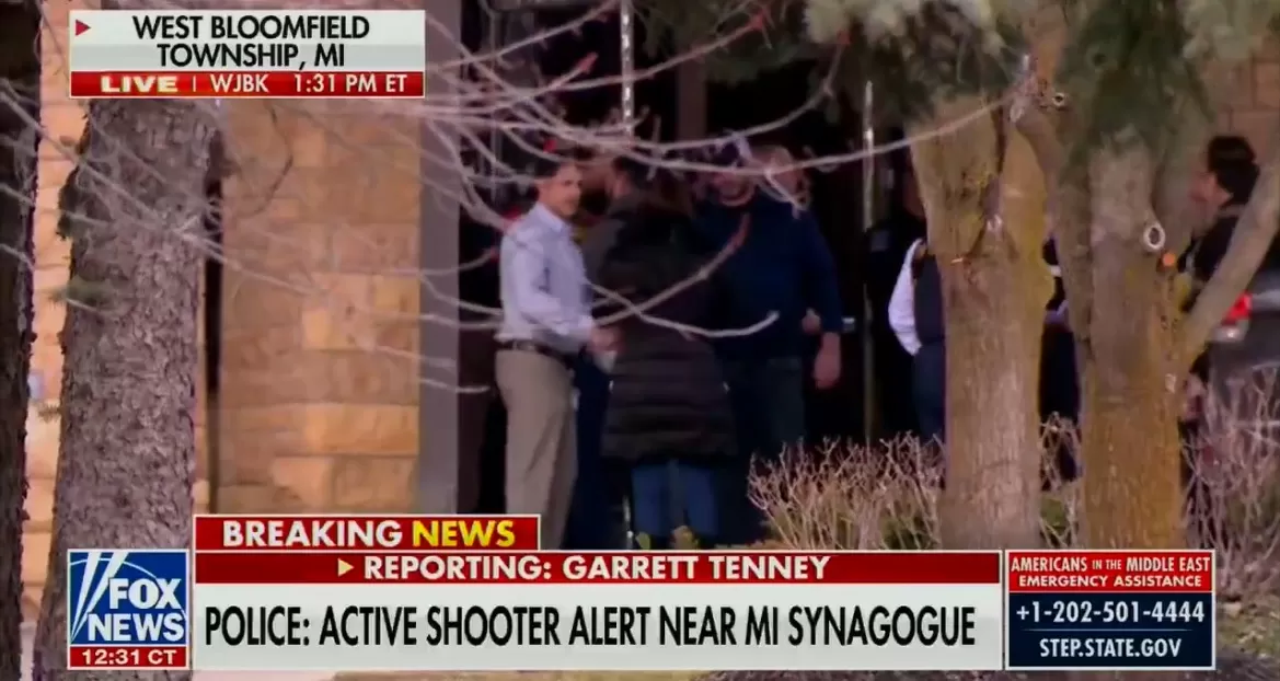 BREAKING: **ACTIVE SHOOTER** Driver Rams Car Into Temple Israel in Michigan, Opens Fire