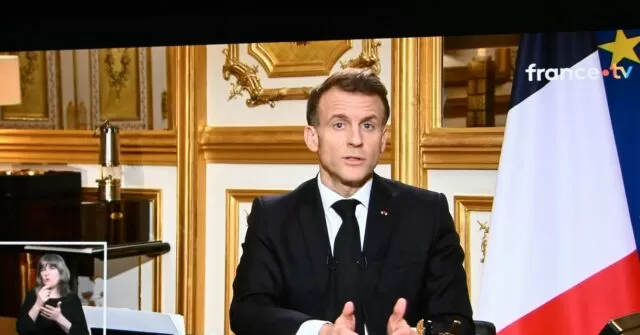 Macron Says U.S.-Israel Strikes on Iran Are 'Outside International Law'