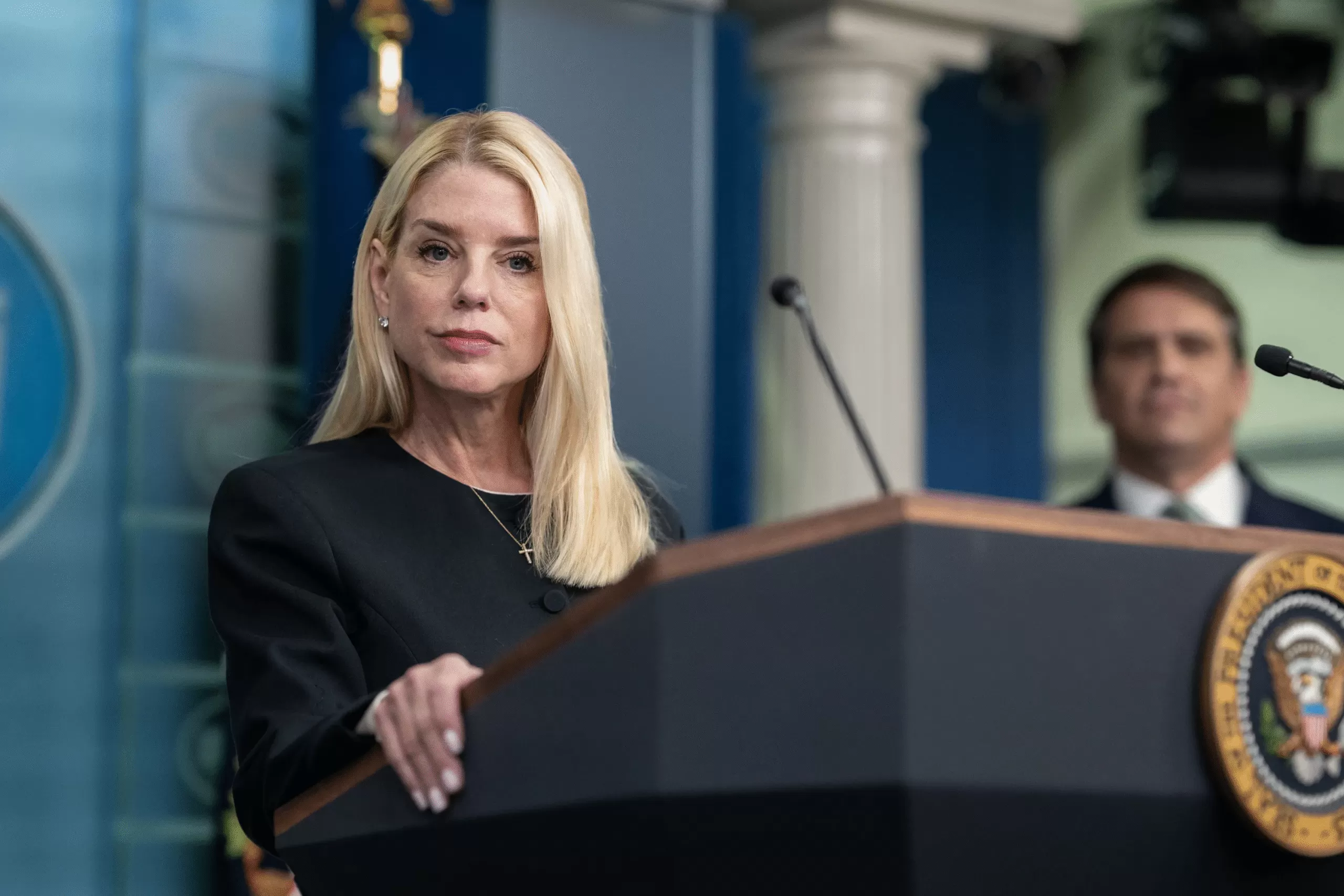 Bondi’s Portrait Thrown Into Trash Bin After Firing (PHOTO)
