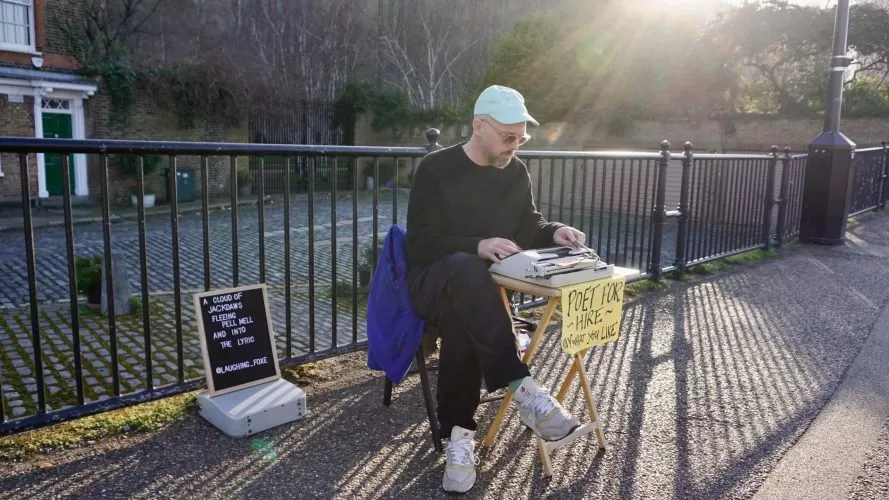 Meet the South Bank’s poet for hire