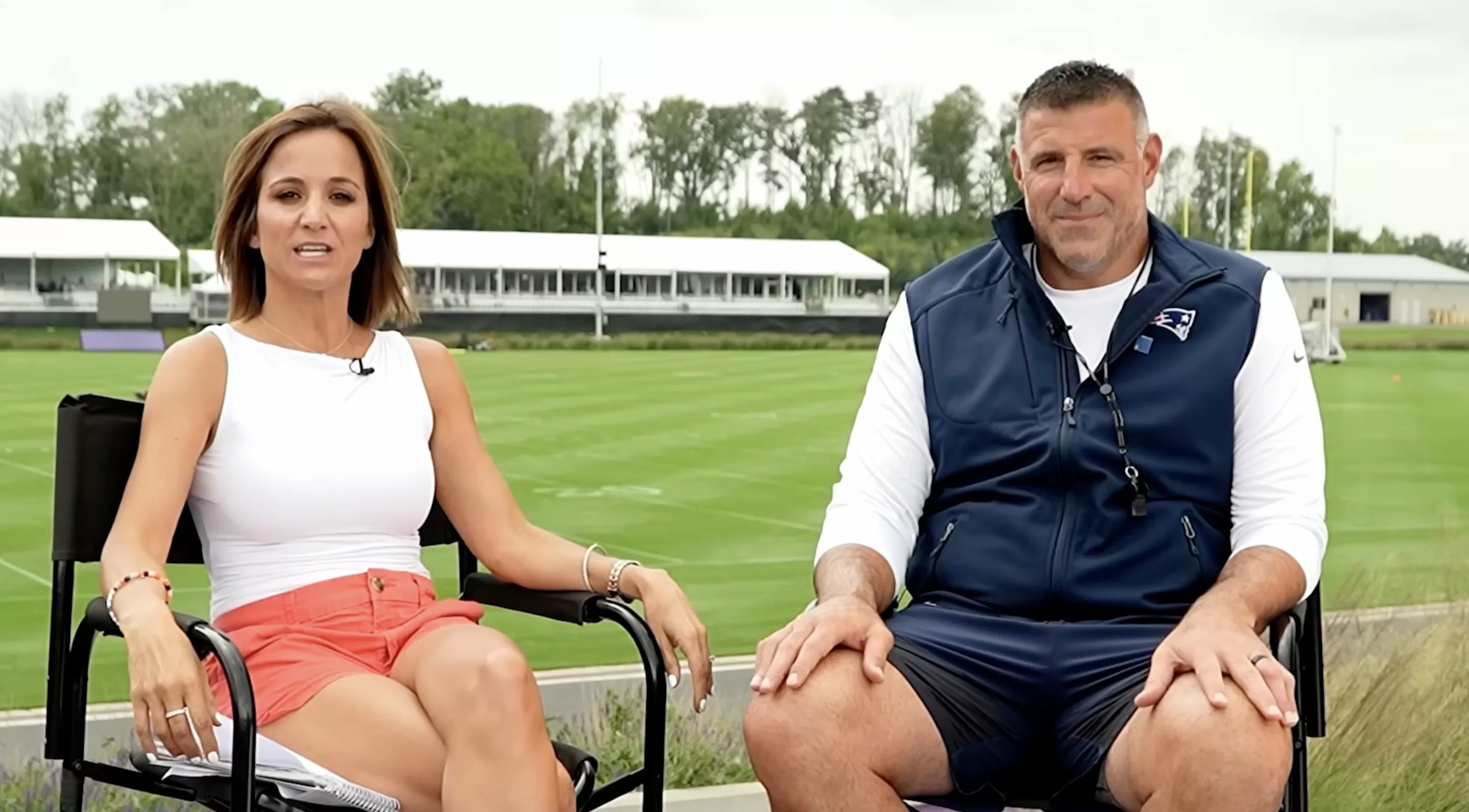 Patriots Head Coach Mike Vrabel CAUGHT on Camera in ‘Intimate Moments’ with Married Leftist NYT Reporter — Just Days After Lecturing Christian Player Over Bible Verse